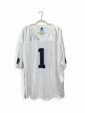 NCAA Men’s White Penn State Nittany Lions College Football #1 Jersey Size XXXL